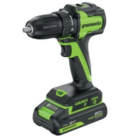 Дрель-шуруповерт аккумуляторная Greenworks 24V DD345 купить в Минске