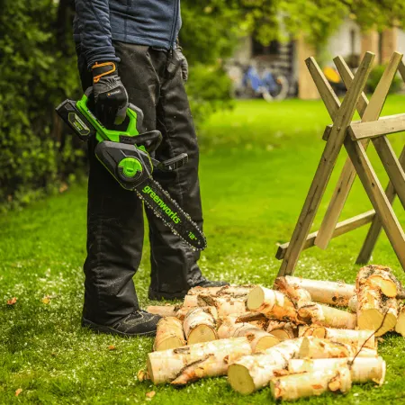 Цепная пила аккумуляторная Greenworks GD24CS30K4 купить в Минске