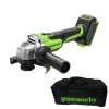 Угловая шлифовальная машина аккумуляторная Greenworks 24V AG590 (без АКБ и ЗУ) купить в Минске