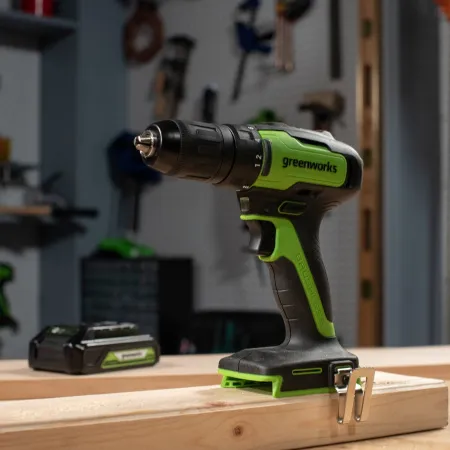 Дрель-шуруповерт аккумуляторная Greenworks 24V GD24DD35 (1x2Ач, ЗУ) купить в Минске