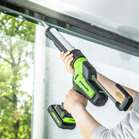 Пистолет для герметика Greenworks G24CAU 24V аккумуляторный , без АКБ и ЗУ купить в Минске