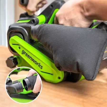 Ленточная шлифовальная машина аккумуляторная Greenworks 24V G24BS (1АКБх2Ач и ЗУ) купить в Минске