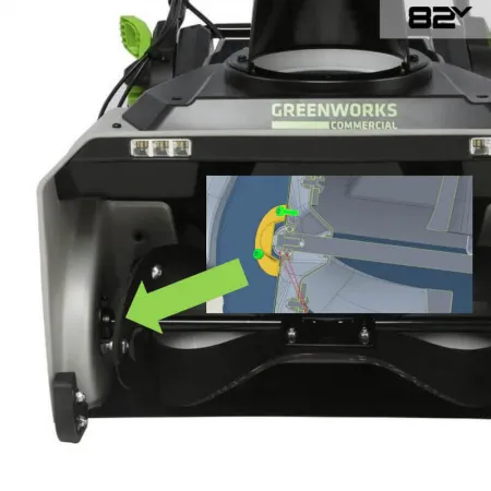 Снегоуборщик аккумуляторный Greenworks 82V 82SN22 купить в Минске