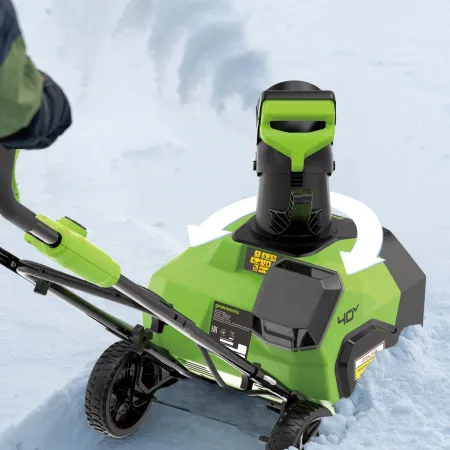 Снегоуборщик аккумуляторный Greenworks 40V G40ST40 (1хАКБ 4Ач и ЗУ) 40см купить в Минске