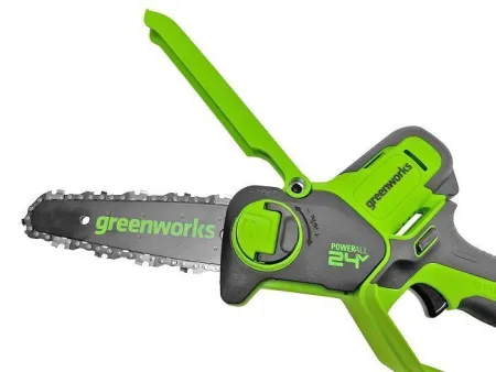 Цепная мини пила аккумуляторная Greenworks 24V GD24CSMNX (1хАКБ 4Ач и ЗУ) 15см купить в Минске