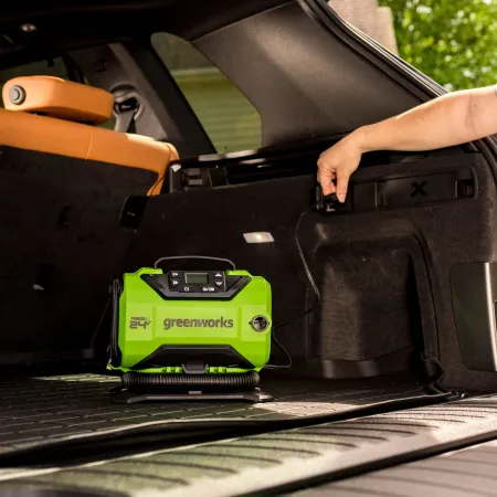 Компрессор автомобильный аккумуляторный Greenworks ACG301 24V/12V (без АКБ и ЗУ) купить в Минске