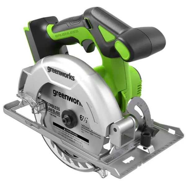 Циркулярная пила аккумуляторная Greenworks 24V GD24CS165 (без АКБ и ЗУ) купить в Минске