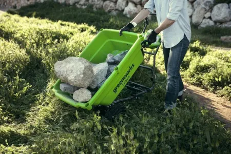 Садовая тележка самоходная Greenworks 40V G40GCK4 (1хАКБ 4 Ач и ЗУ) 106л купить в Минске