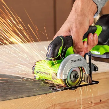 Угловая шлифовальная машина аккумуляторная Greenworks 24V GD24UCS (1хАКБ 2Ач и ЗУ) купить в Минске