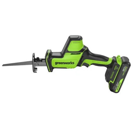 Пила сабельная аккумуляторная Greenworks GPT-CRS-25 24V б/щет (1АКБх 2Ач и ЗУ) купить в Минске