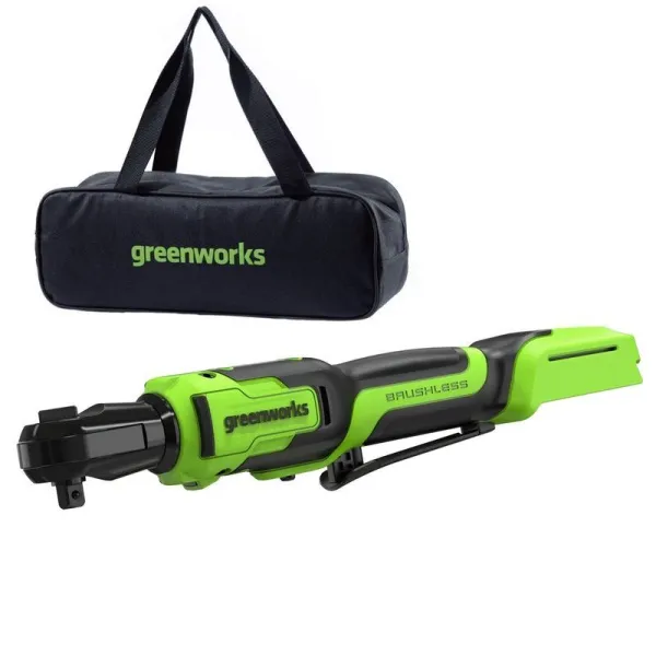 Гайковерт-трещотка Greenworks GD24RW 24V (80Нм) редуктор 70 мм, аккумуляторный, без АКБ и ЗУ (в сумке) купить в Минске