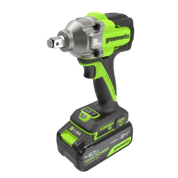 Гайковерт ударный аккумуляторный Greenworks 24V IW5500 (без АКБ и ЗУ) купить в Минске