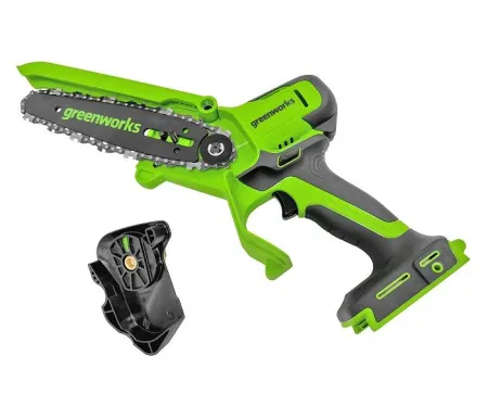 Цепная мини пила аккумуляторная Greenworks 24V GD24CSMNX (1хАКБ 4Ач и ЗУ) 15см купить в Минске
