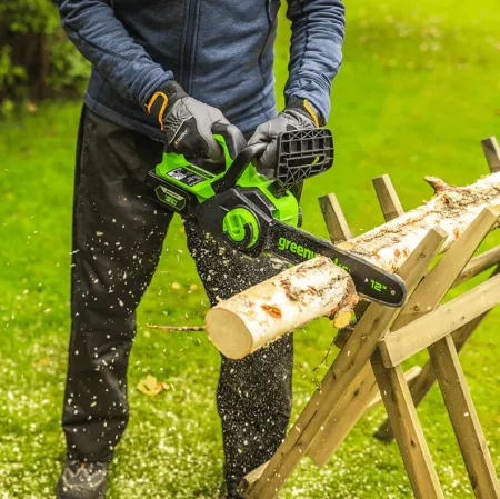 Цепная пила аккумуляторная Greenworks GD24CS30K4 купить в Минске