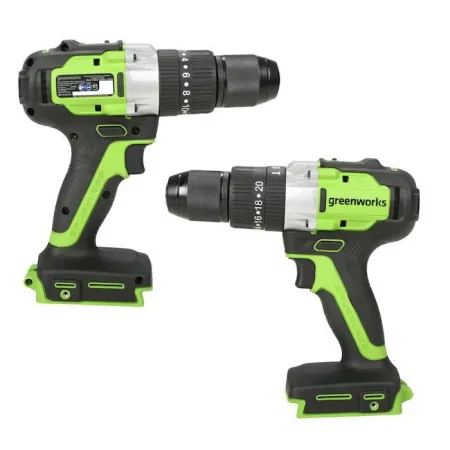 Дрель-шуруповерт ударная аккумуляторная Greenworks 24V GD24DD60 (без АКБ и ЗУ) 60Нм купить в Минске