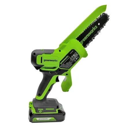 Цепная мини пила аккумуляторная Greenworks 24V GD24CSMNX (1хАКБ 2Ач и ЗУ) 15см купить в Минске