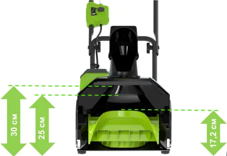 Снегоуборщик аккумуляторный Greenworks 40V G40ST40 (1хАКБ 4Ач и ЗУ) 40см купить в Минске