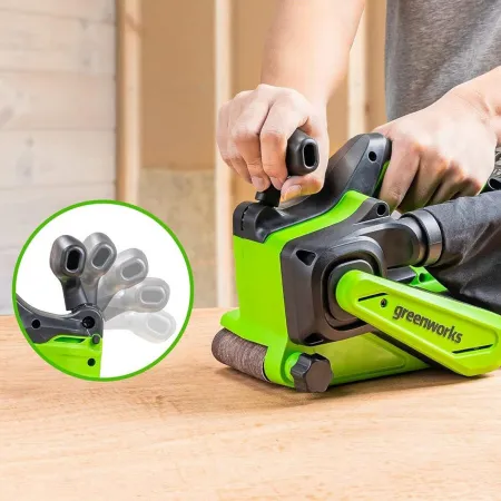 Ленточная шлифовальная машина аккумуляторная Greenworks 24V G24BS (1АКБх2Ач и ЗУ) купить в Минске