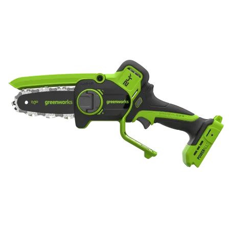 Мини-пила цепная аккумуляторная Greenworks CS2410A, 24 В, с АКБ 4 А·ч и зарядным устройством купить в Минске