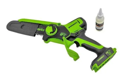 Цепная мини пила аккумуляторная Greenworks 24V GD24CSMNX (1хАКБ 2Ач и ЗУ) 15см купить в Минске