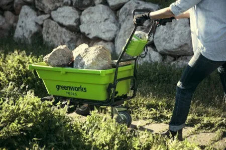 Садовая тележка самоходная Greenworks 40V G40GCK4 (1хАКБ 4 Ач и ЗУ) 106л купить в Минске