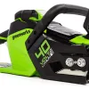 Цепная пила аккумуляторная Greenworks 40V GD40CS15 (АКБ+ЗУ) купить в Минске