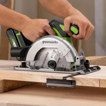 Циркулярная пила аккумуляторная Greenworks 24V GD24CS165 (без АКБ и ЗУ) купить в Минске