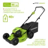 Газонокосилка аккумуляторная GreenWorks GD40LM46HP (без АКБ и ЗУ) купить в Минске