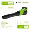 Воздуходув аккумуляторный Greenworks 40V (без АКБ и ЗУ) купить в Минске