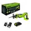 Пила сабельная аккумуляторная Greenworks GPT-BLRS-1 24V б/щет (1АКБх2Ач и ЗУ) купить в Минске
