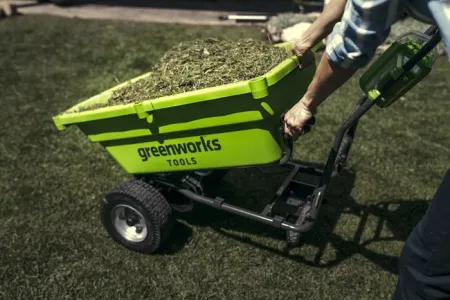 Садовая тележка самоходная Greenworks 40V G40GCK4 (1хАКБ 4 Ач и ЗУ) 106л купить в Минске