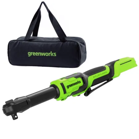 Гайковерт-трещотка Greenworks GD24RWX удлиненная, 24V, бесщеточная, 1/2", 80Нм, редуктор 170 мм, без АКБ и ЗУ с сумкой купить в Минске