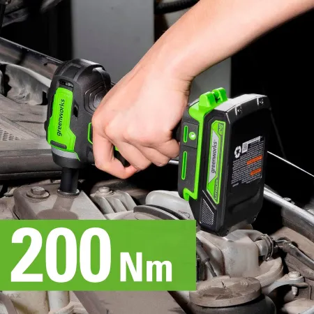 Гайковерт ударный аккумуляторный Greenworks 24V G24IW200 купить в Минске