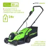 Газонокосилка аккумуляторная Greenworks GD24LM33 (без АКБ и ЗУ) купить в Минске