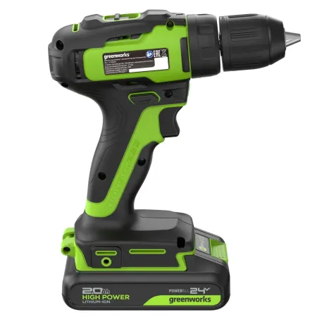 Дрель-шуруповерт аккумуляторная Greenworks 24V GD24DD35 (1x2Ач, ЗУ) купить в Минске