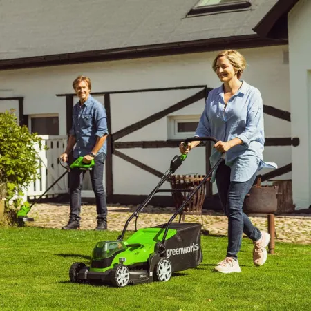 Газонокосилка аккумуляторная Greenworks GD24LM33 (без АКБ и ЗУ) купить в Минске