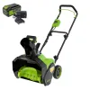 Снегоуборщик аккумуляторный Greenworks 40V G40ST40 (1хАКБ 4Ач и ЗУ) 40см купить в Минске